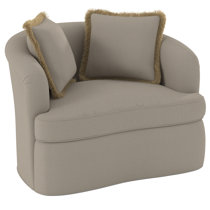 Microsuede chair discount and a half